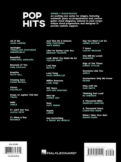 Pop Hits Vocal Sheet PVG