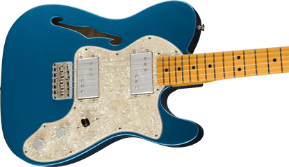 Fender American Vintage II 1972 Telecaster Thinline, Maple Fingerboard in Lake Placid Blue