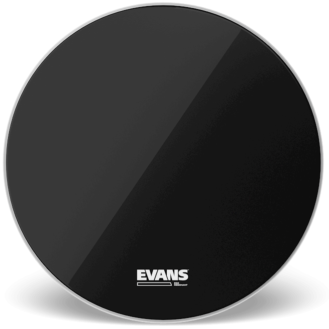 Evans EQ3 Resonant Black No Port 28" Bass Drum Head