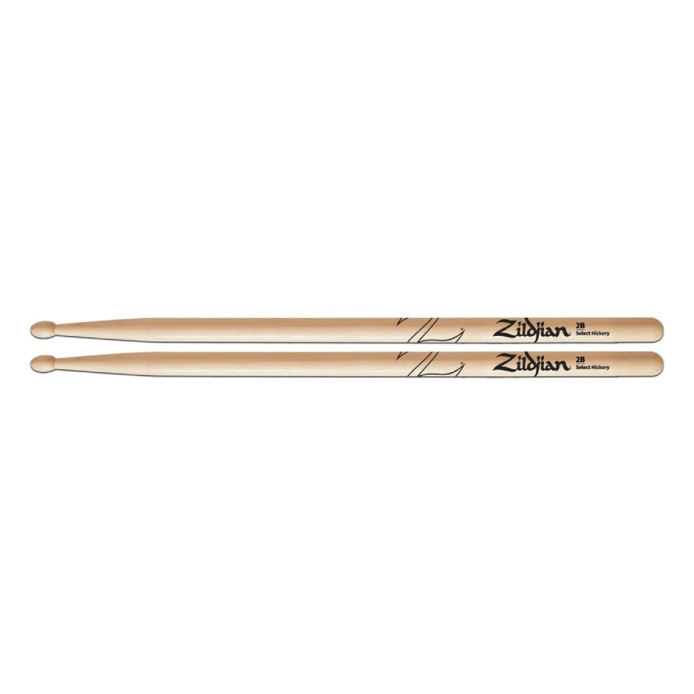 Zildjian Hickory Series 2B Wood Tip Drumsticks