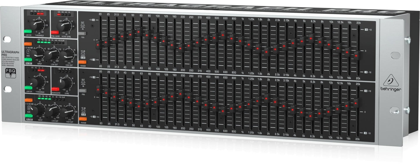 Behringer Ultragraph Pro FBQ6200HD High Definition 31 Band Stereo Graphic Equalizer
