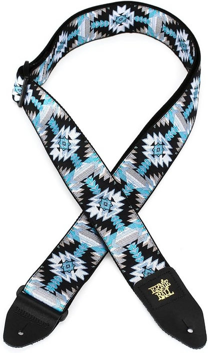 Ernie Ball Classis Jacquard Guitar Or Bass Strap in Albuquerque Blue