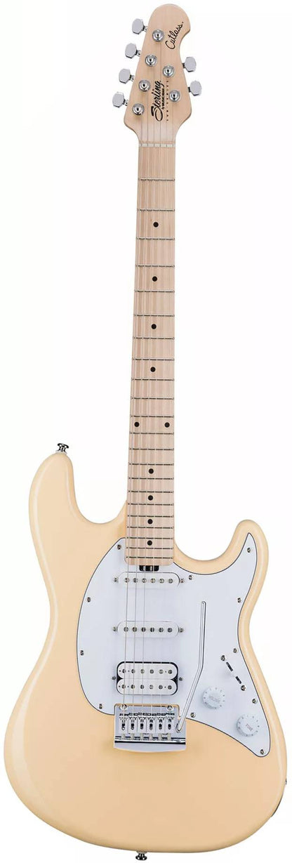Sterling By Music Man Cutlass HSS Electric Guitar in Vintage Cream
