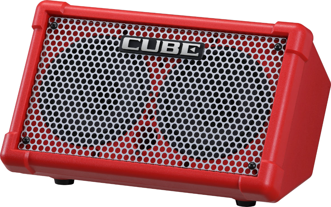 Boss CUBE Street II 2x6.5" 10W Battery Powered Stereo Amp in Red | EX-DEMO