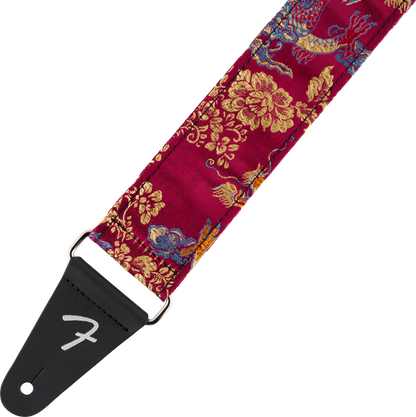 Fender Satin Dragon Strap in Wine