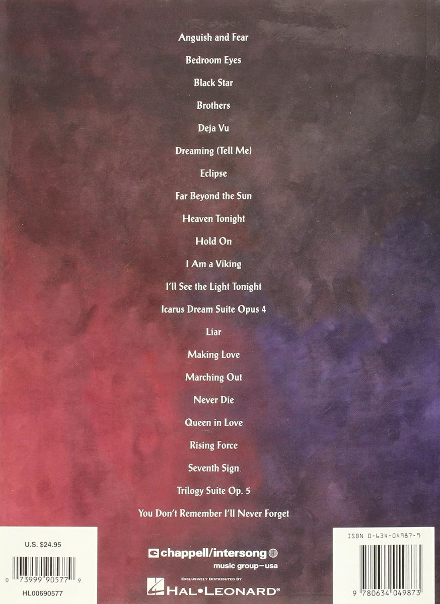 Yngwie Malmsteen Anthology Guitar Tab