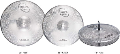 Sabian QTPC503 Quiet Tone Practice Cymbals Set