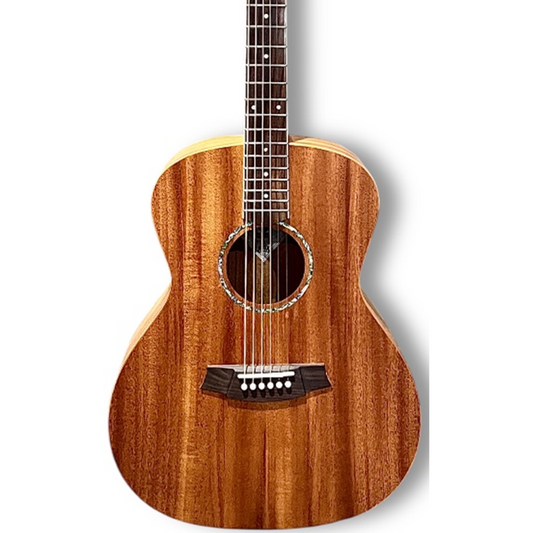 Cole Clark SAN1-MMAH Studio Grand Auditorium Acoustic Electric Guitar in African Mahogany