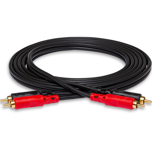 Hosa CRA201AU Stereo Interconnect, Dual RCA to SAME, 1 M