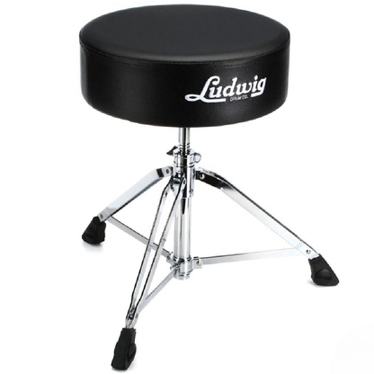 Ludwig LP51TH High Density Double Braced Pro Round Style Drum Throne in Black