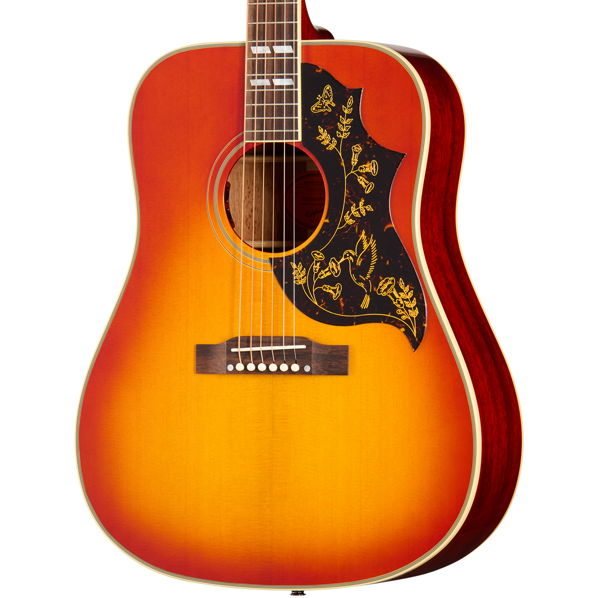 Epiphone 1960 Hummingbird Reissue Acoustic Electric Guitar in Heritage Cherry Sunburst