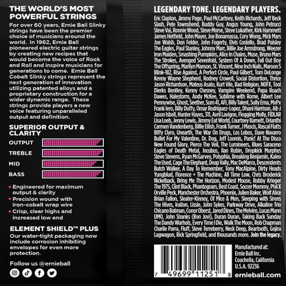 Ernie Ball Super Slinky Cobalt Electric Guitar Strings 3 Pk 9-42 Gauge