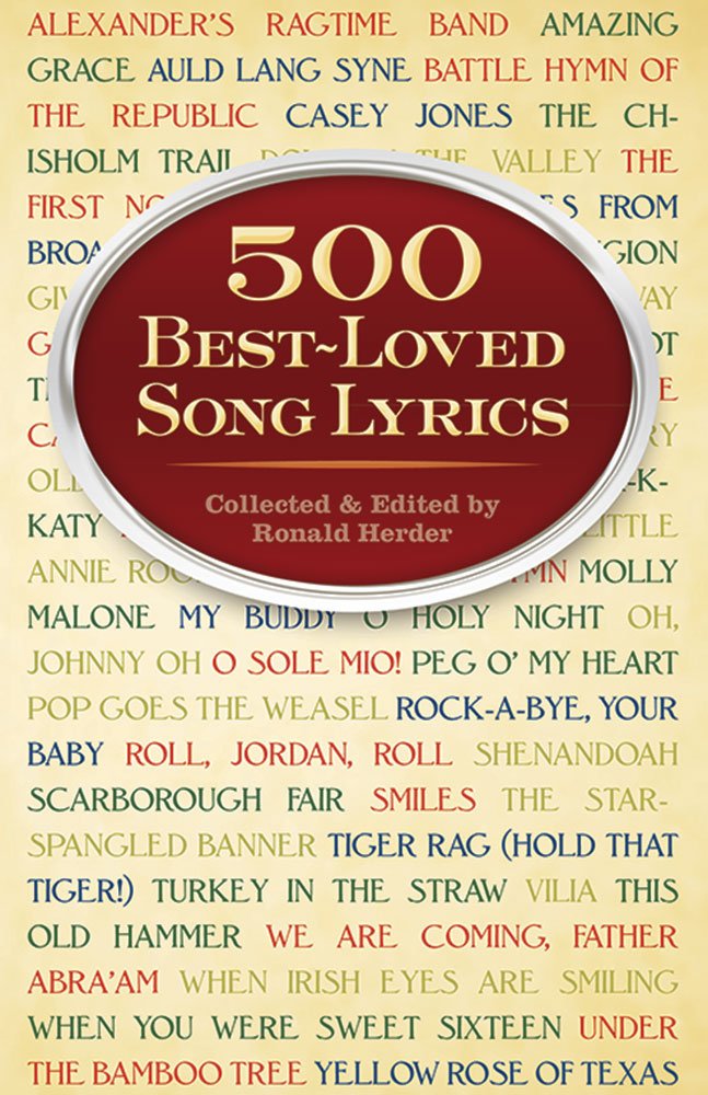 500 Best Loved Song Lyrics