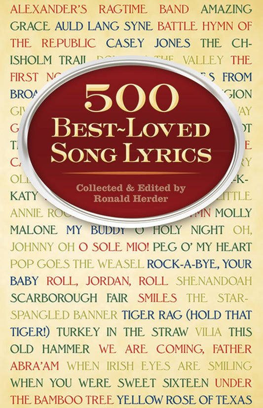 500 Best Loved Song Lyrics