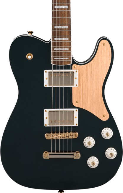 Squier FSR Paranormal Troublemaker Telecaster Deluxe, Laurel Fingerboard, Gold Anodized Pickguard, Gold Hardware, Matching Headstock in Cadillac Green