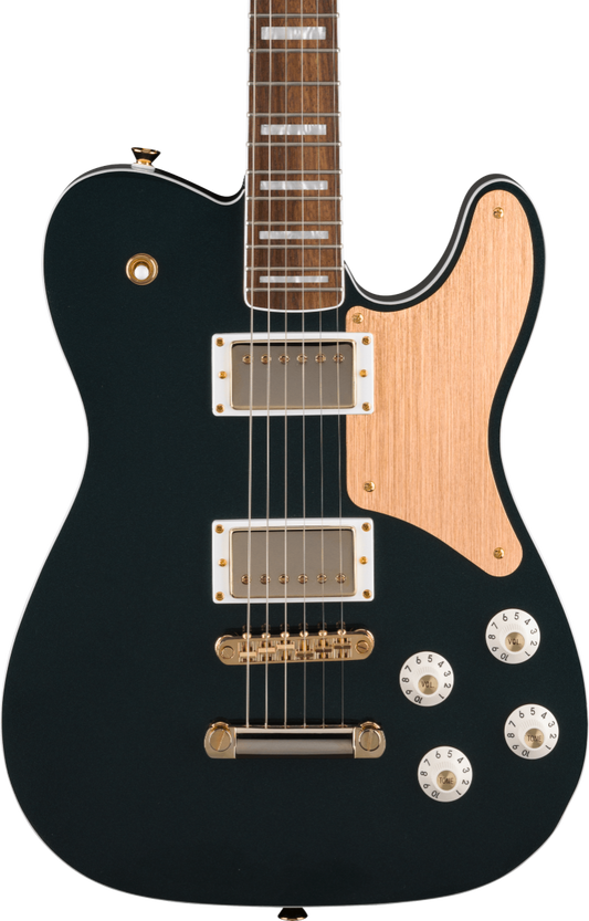 Squier FSR Paranormal Troublemaker Telecaster Deluxe, Laurel Fingerboard, Gold Anodized Pickguard, Gold Hardware, Matching Headstock in Cadillac Green