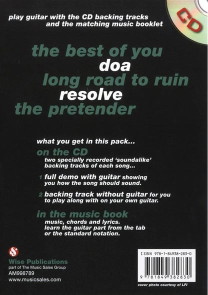 Play Along Guitar Foo Fighters BOOKLET/CD