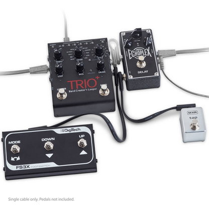 Warwick RockBoard 30cm Flat TRS Cable in Black