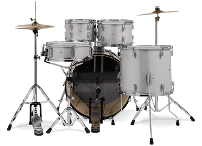PDP Center Stage 22" 5 Piece Drum Kit in Diamond White Sparkle