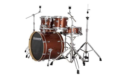 Ludwig Evolution 5pc Drum kit w/hardware & Throne in Copper