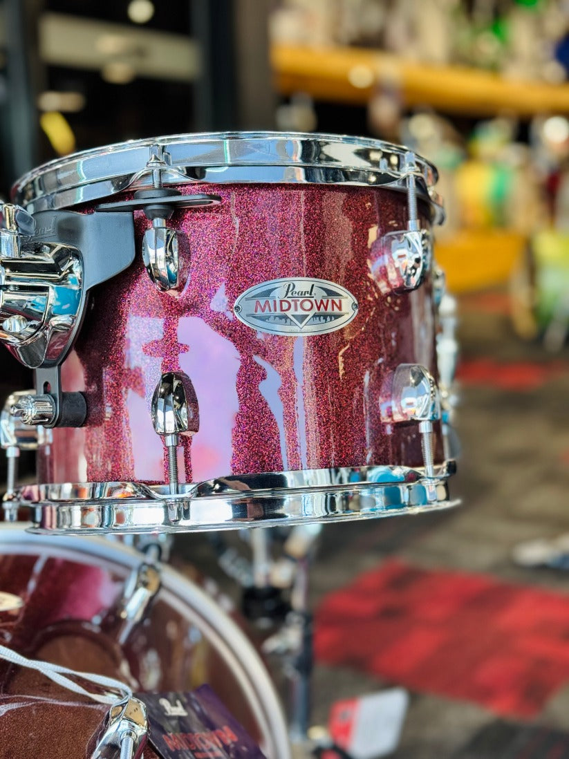 Pearl Midtown 16" Shell Pack (10T, 13FT, 16BD, 13S) in Black Cherry Glitter | EX-DEMO