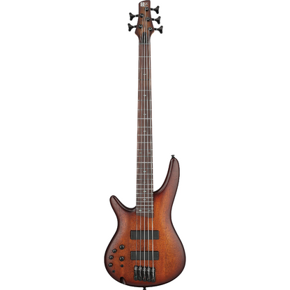 Ibanez SR505AL 5-String Left Handed Electric Bass Guitar in Mahogany Brown Burst Low Gloss