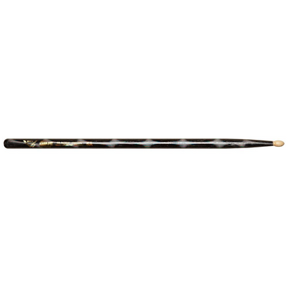 Vater VCBK5A Colour Wrap 5A Wood Tip Drumsticks in Black Optic