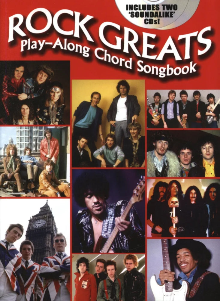 Rock Greats Play Along Chord Songbook BK/CD