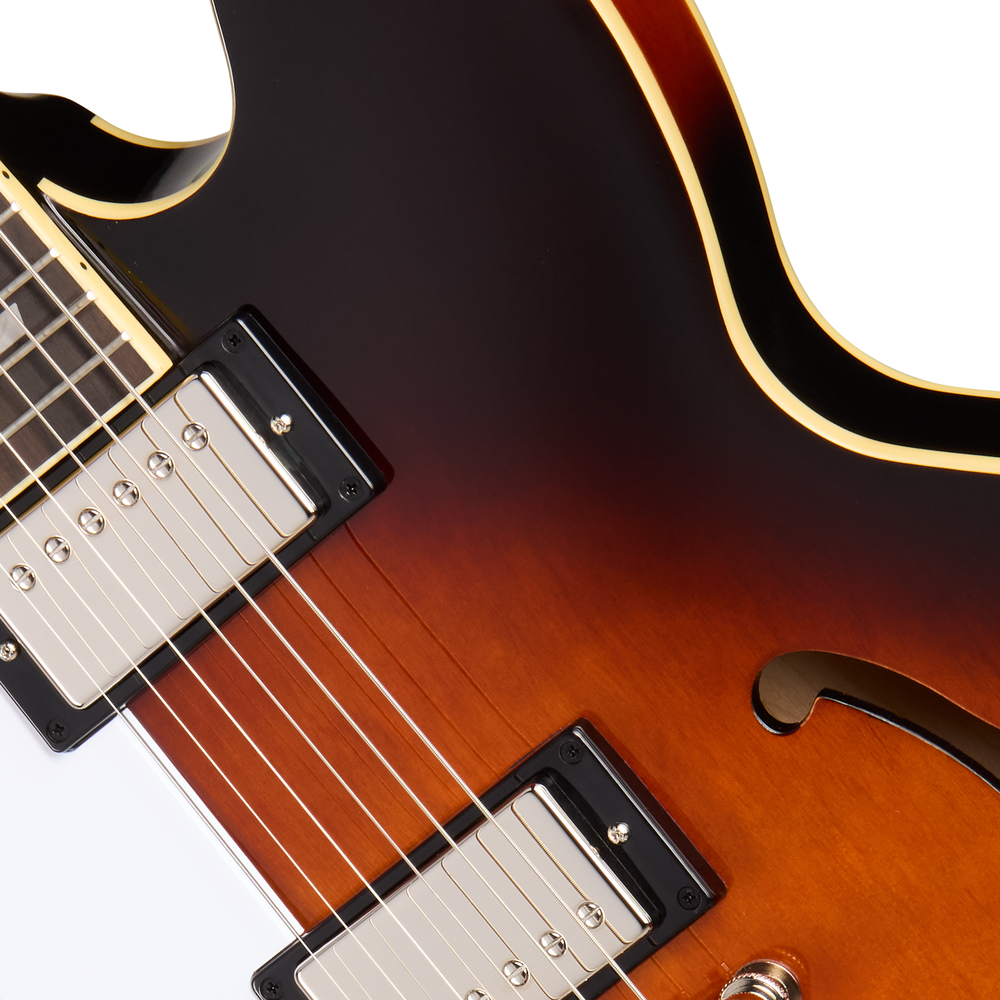 Epiphone Bonehead Riviera in Dark Tobacco Sunburst - Left-Handed