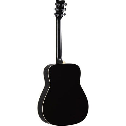 Yamaha FG TA TransAcoustic Dreadnaught Guitar in Black