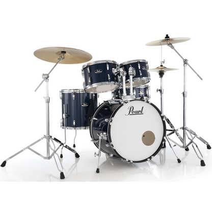 Pearl Roadshow-Plus 5-Piece Drum Kit with Cymbal Pack in Royal Blue Metallic