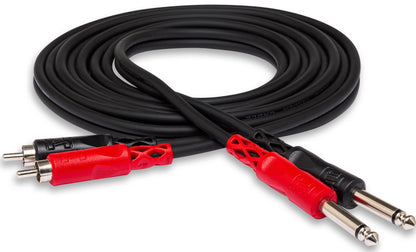 HOSA Dual Cable 1/4" TS RCA