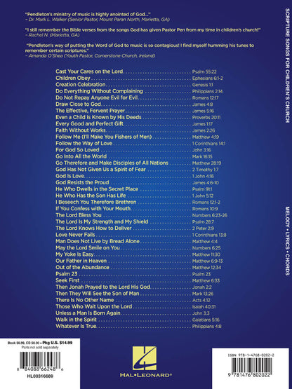 Scripture Songs for Children's Church BK/CD