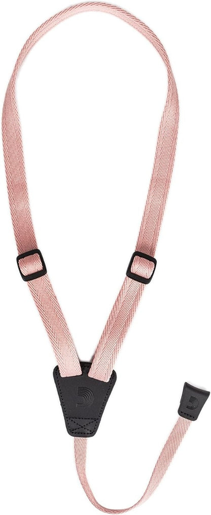 D'Addario Planet Waves 19mm Eco Ukulele Strap in Coral