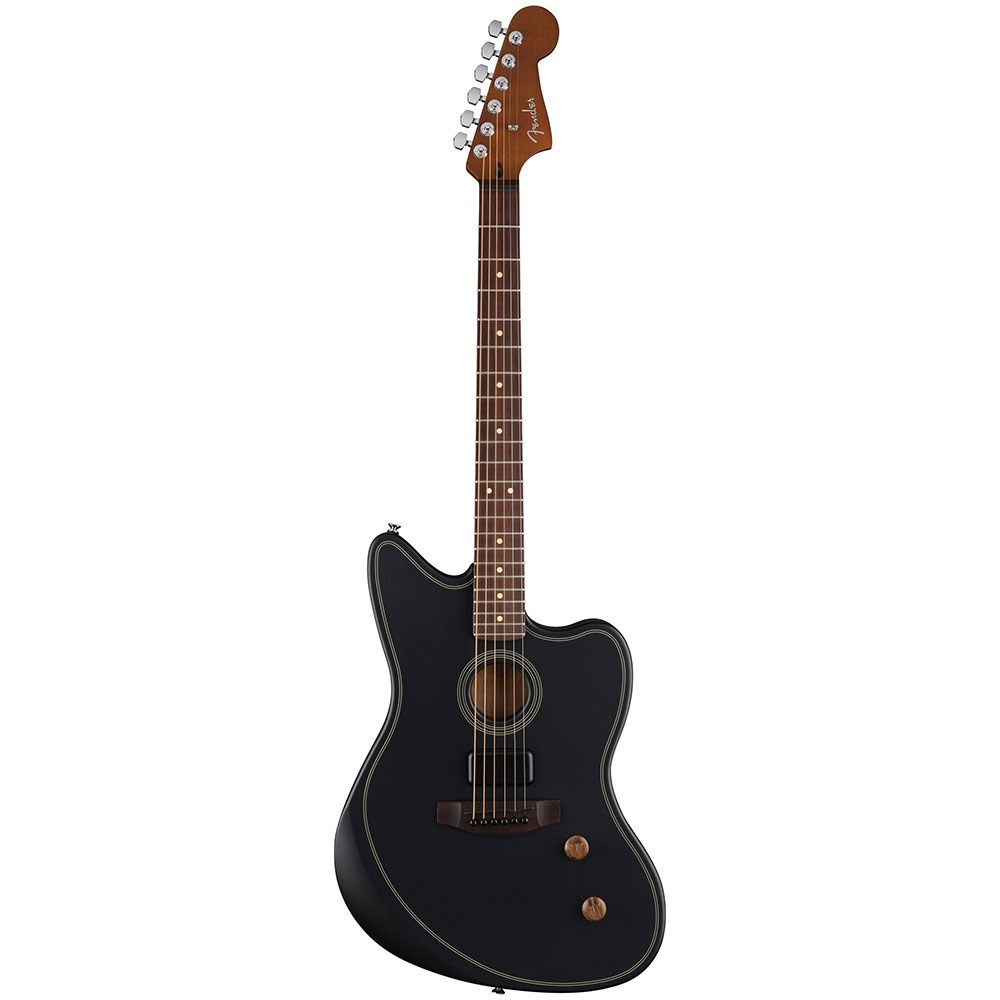 Fender Acoustasonic Standard Jazzmaster, Rosewood Fingerboard in Black