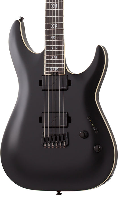 Schecter C-1 SLS Elite Evil Twin in Satin Black