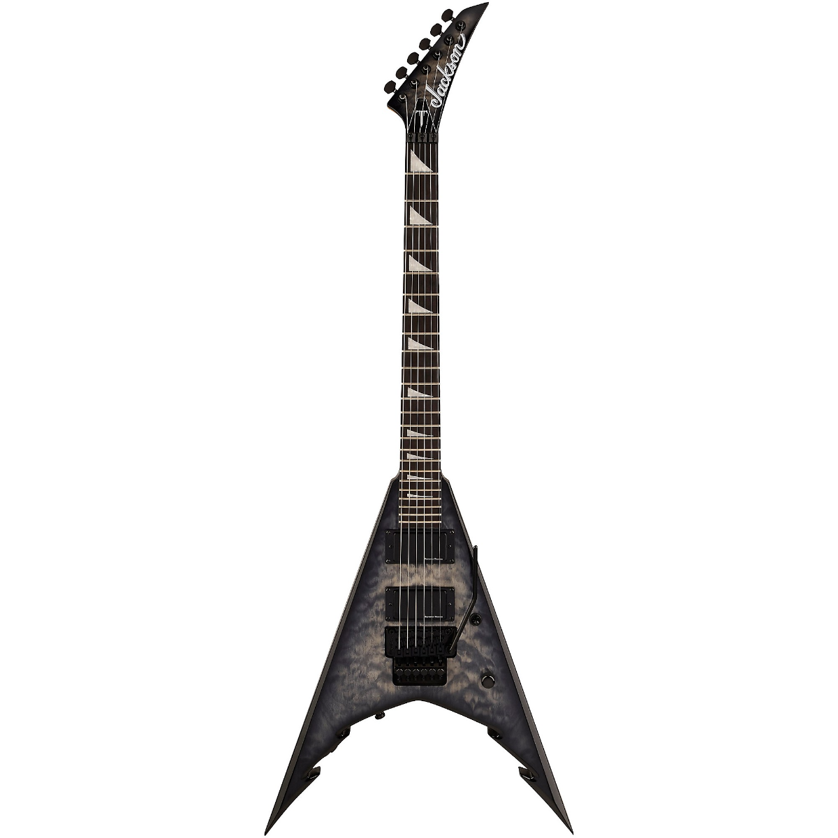Jackson Pro Series Signature Corey Beaulieu King V KV6Q Electric Guitar in Transparent Black