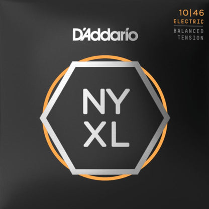 D'Addario NYXL1046BT Nickel Wound Electric Guitar Strings Regular Light 10-46 Gauge