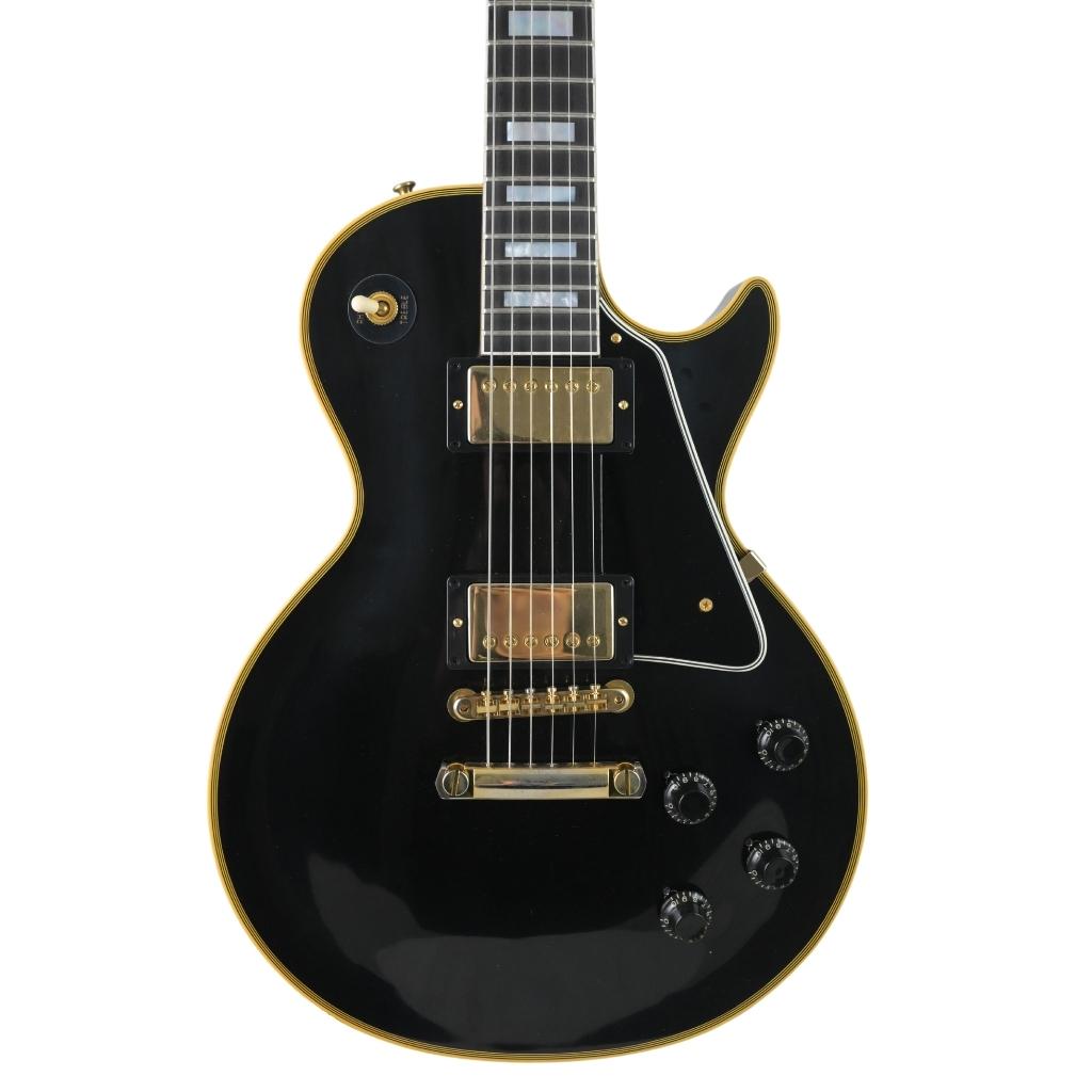 Gibson 1957 Les Paul Custom Reissue Electric Guitar in Ebony 2 Pickup