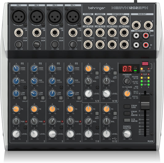 Behringer XENYX 1202SFX 12 Input Mixer