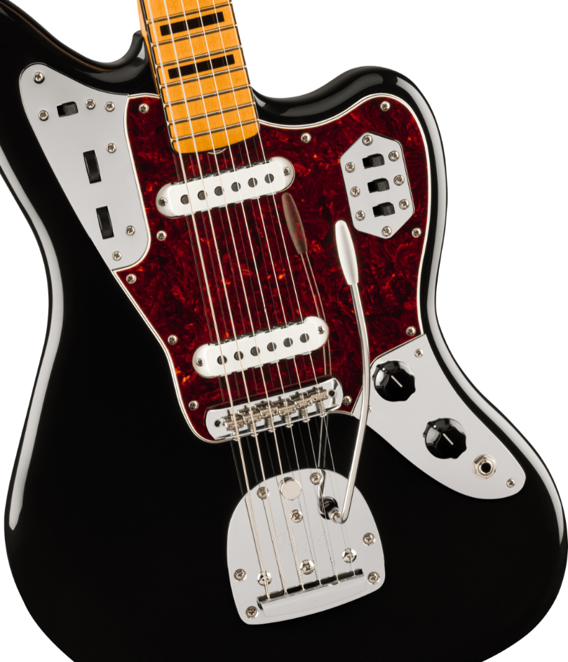 Fender Vintera II '70s Jaguar, Maple Fingerboard in Black