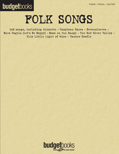 Folk Songs Budget Books PVG
