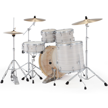 Pearl Export Plus 5-Piece Fusion Plus Drum Kit with Cymbal Pack in Slipstream White