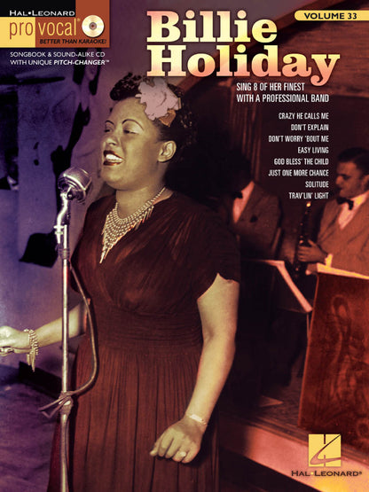 Billie Holiday Pro Vocal Women's Edition Volume 33 BK/CD