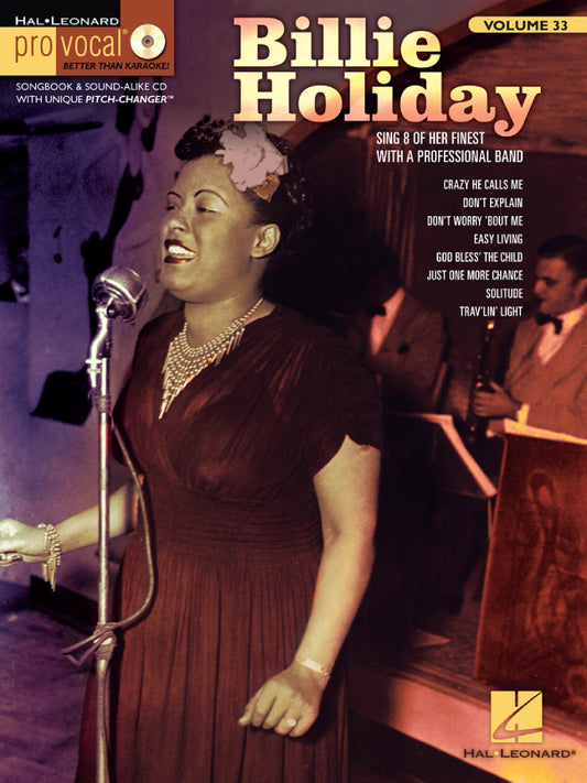 Billie Holiday Pro Vocal Women's Edition Volume 33 BK/CD
