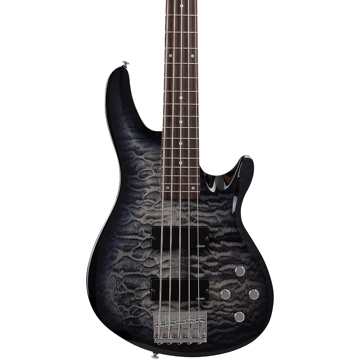 Schecter C-5 Plus Electric Bass in Charcoal Burst