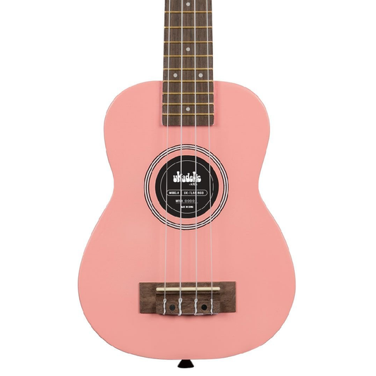 Kala Ukadelic Soprano Ukulele in Flamingo