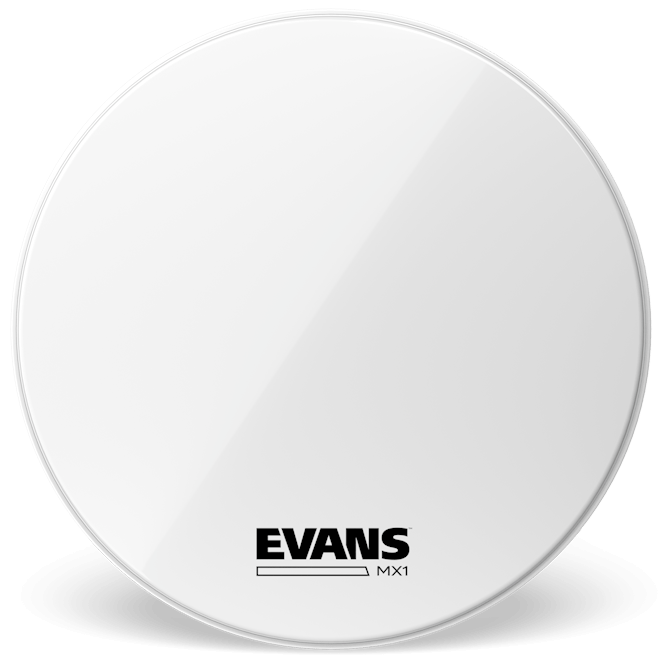 Evans MX1 White Marching 26" Bass Drum Head