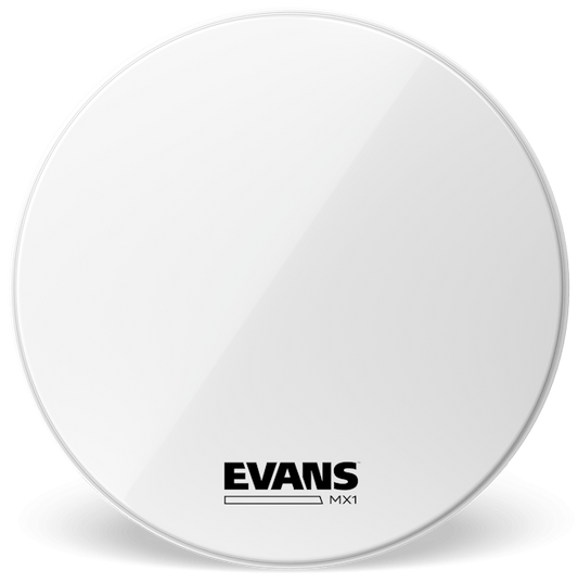 Evans MX1 White Marching 26" Bass Drum Head