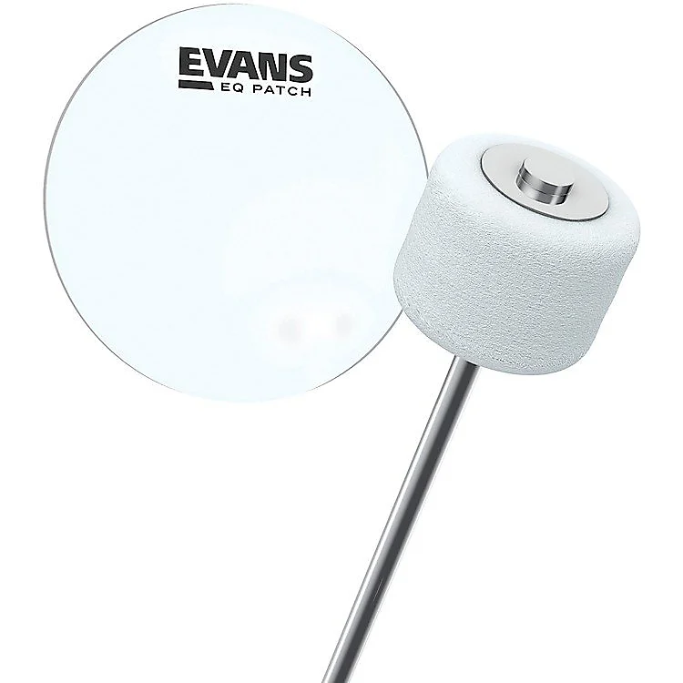 Evans EQ Bass Drum Single Patch in Clear Plastic